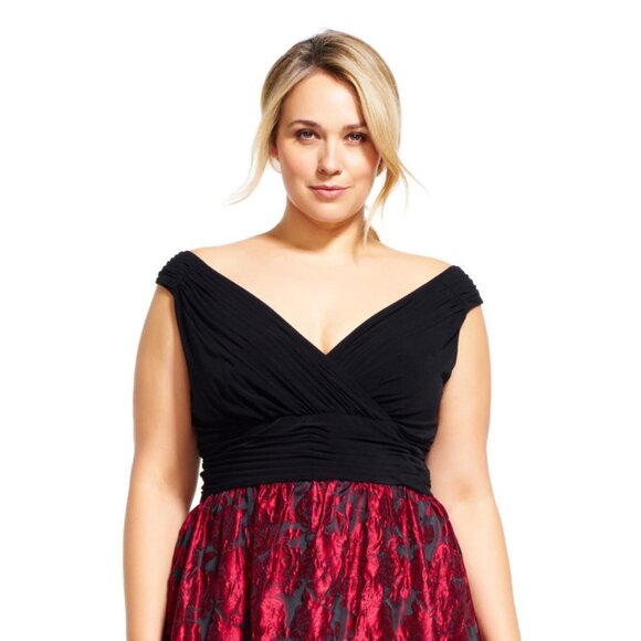 Asrianna Papell Fit and Flare Holiday dress - Picture 1 of 6